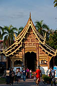 Chiang Mai - The Wat Phra Singh temple. The small Viharn Lai Kham (Gilded Hall) a classic Lanna architecture. 